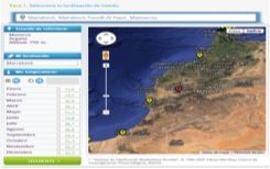 Selección de localidad de interés: Marrakech.